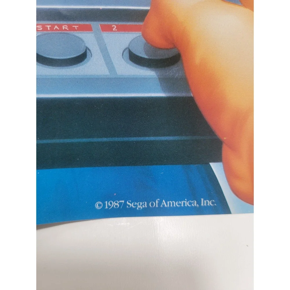 ¤ Take Hold Of The Sega Adventure Insert Poster 1987 ¤ Sega Master System SMS